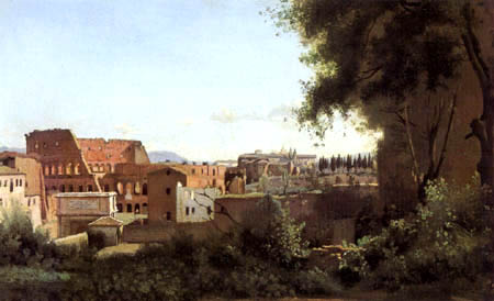 Jean-Baptiste Corot - The Colosseum of the Farnese Gardens, Rome