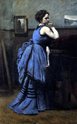 Jean-Baptiste Corot - The Lady in Blue