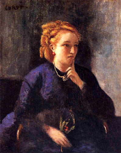Jean-Baptiste Corot - Porträt einer Frau