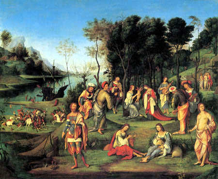 Lorenzo Costa - Allegorie auf den Hof der Isabella d´Este