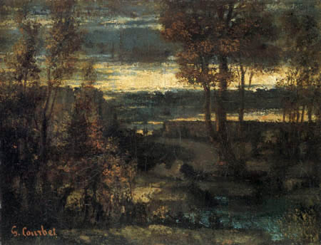 Gustave Courbet - Evening landscape