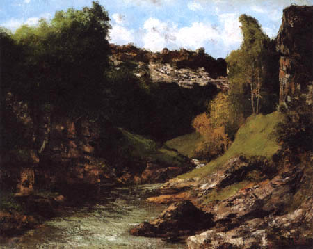 Gustave Courbet - Rocky landscape