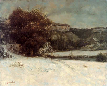 Gustave Courbet - Paysage del'hiver