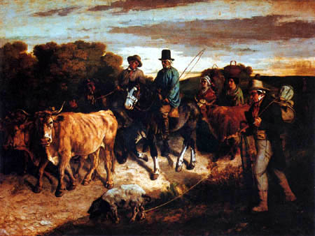 Gustave Courbet - Les paysans de Flagey