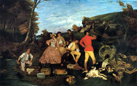 Gustave Courbet - Le repas de chasse