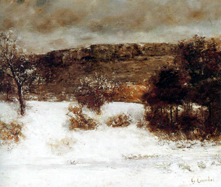 Gustave Courbet - Snowy landscape