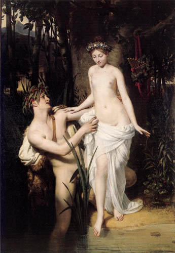 Joseph-Désiré Court - Junge Nymphe mit Faun