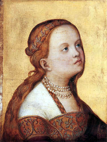 Lucas Cranach l´Ancien - Portrait d'une dame