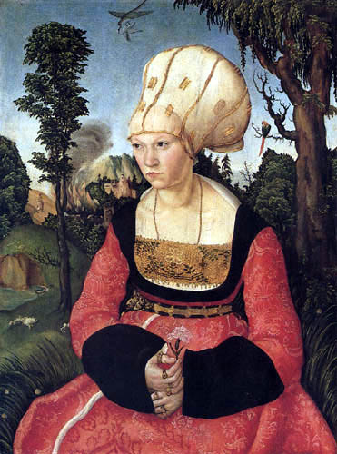 Lucas Cranach l´Ancien - Portrait de Anna Putsch