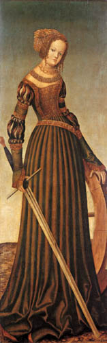 Lucas Cranach the Elder - Santa Catarina