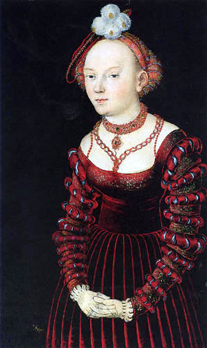 Lucas Cranach el Viejo - Retrato de una joven