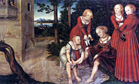 Lucas Cranach the Younger - David and Bathsheba