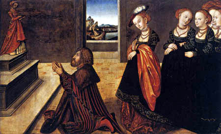 Lucas Cranach the Younger - The Idolatry of Solomon
