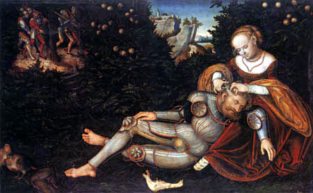 Lucas Cranach the Younger - Samson and Delilah
