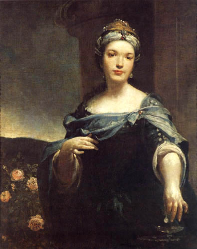 Giuseppe Maria Crespi - Porträt einer Frau