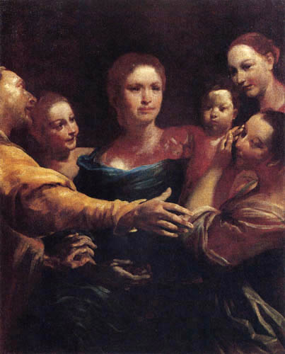 Giuseppe Maria Crespi - Famille Zanobio Troni