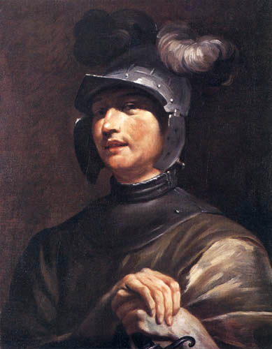 Giuseppe Maria Crespi - Mann mit Helm