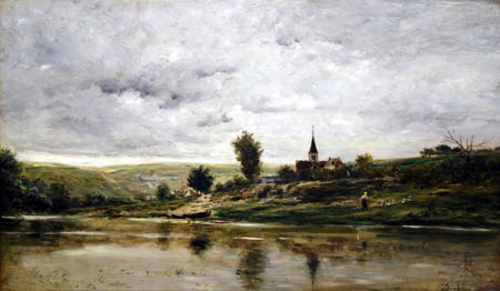 Charles-François Daubigny - Riverbank of the Oise