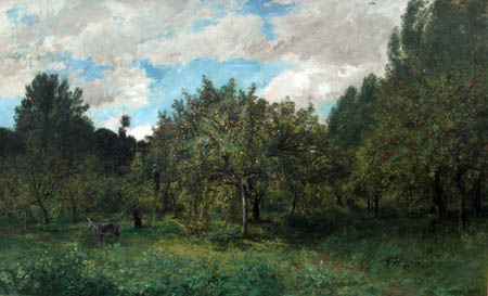 Charles-François Daubigny - Französischer Obstgarten zur Ernte