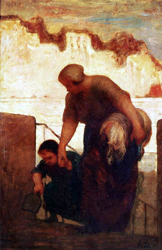 Honoré Daumier - La laveuse
