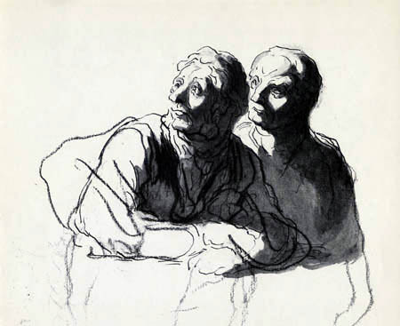 Honoré Daumier - Köpfe, Studie
