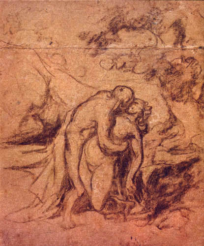 Honoré Daumier - Le baiser