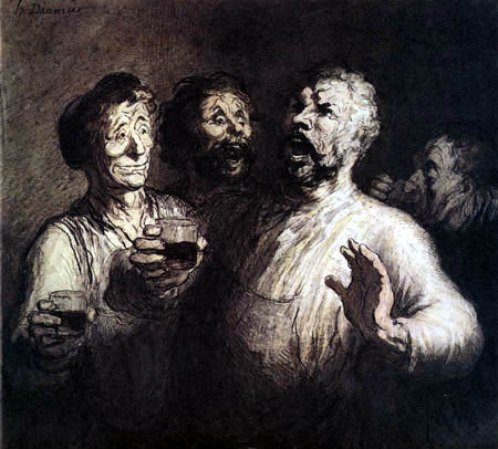 Honoré Daumier - Drinker