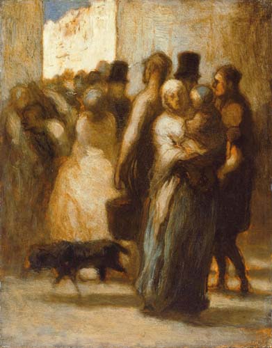 Honoré Daumier - Auf die Straße