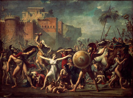 Jacques-Louis David - Der Kampf der Sabiner und Römer