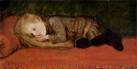 Franz von Defregger - Friedl sleeping
