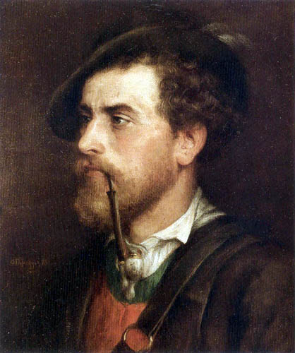 Franz von Defregger - Porträt eines Bauern