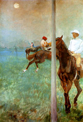 Edgar (Hilaire Germain) Degas (de Gas) - Jockeys vor dem Rennen