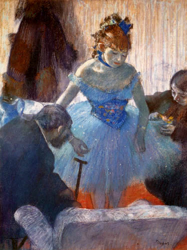 Edgar (Hilaire Germain) Degas (de Gas) - Tänzerin in ihrer Garderobe