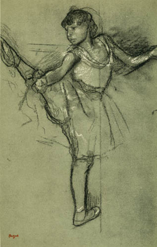 Edgar (Hilaire Germain) Degas (de Gas) - Tänzerin an der Barre