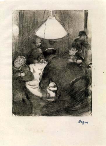 Edgar (Hilaire Germain) Degas (de Gas) - Das Freitagsdiner mit dem Ehepaar Cardinal