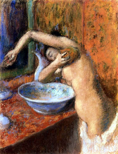 Edgar (Hilaire Germain) Degas (de Gas) - Frau bei der Toilette