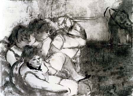 Edgar (Hilaire Germain) Degas (de Gas) - In Salon