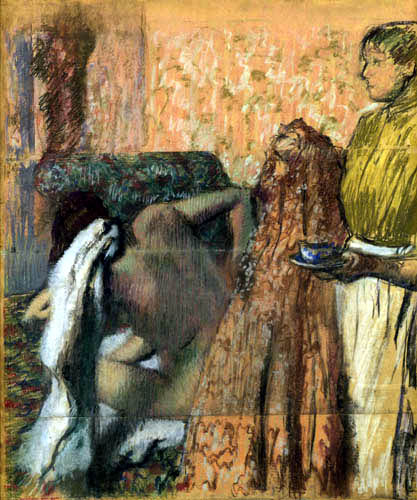 Edgar (Hilaire Germain) Degas (de Gas) - La Petit Dejeuner apres le bain