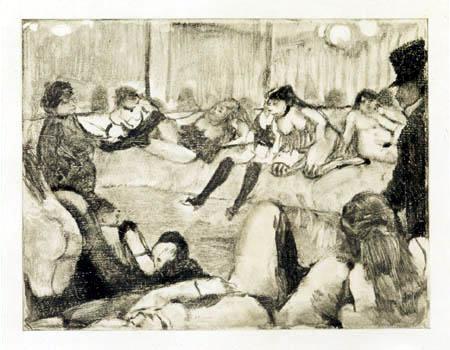 Edgar (Hilaire Germain) Degas (de Gas) - Bordellscene