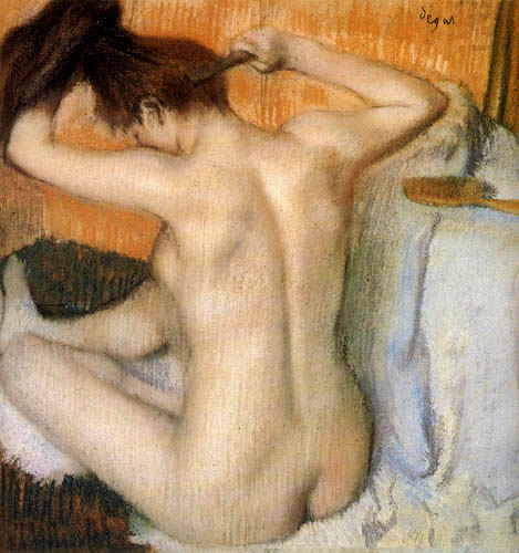 Edgar (Hilaire Germain) Degas (de Gas) - Woman Dressing Her Hair