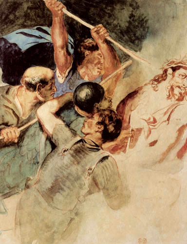 Eugene Delacroix - The Coronation of Thorns