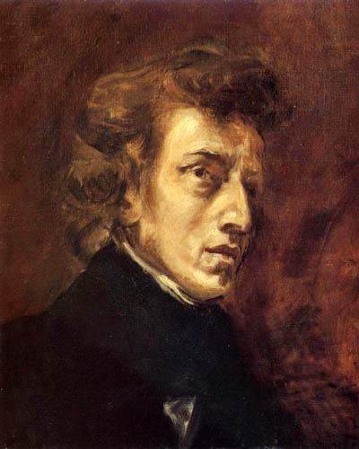 Eugene Delacroix - Portrait of Frédéric Chopin