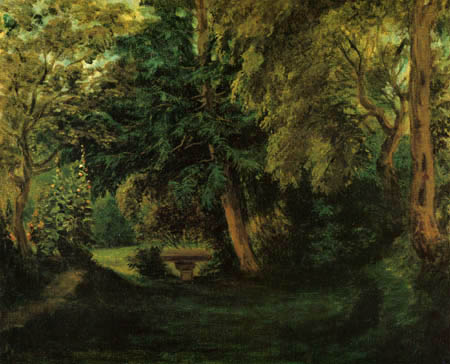 Eugene Delacroix - Georg Sands Garten in Nohant