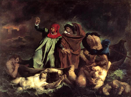 Eugene Delacroix - La Barque de Dante