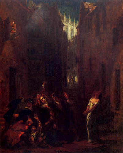 Eugene Delacroix - The death of Valentine