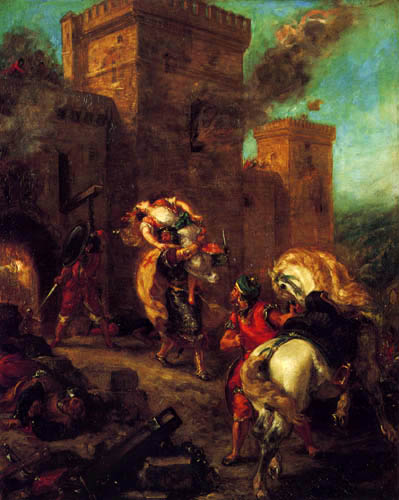 Eugene Delacroix - Le rapt de Rebekka