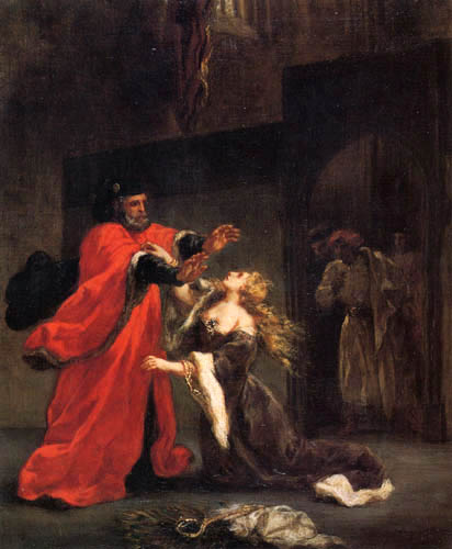 Eugene Delacroix - Der Vater verflucht Desdemona