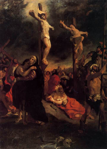 Eugene Delacroix - Christus am Kreuz zwischen den Schächern