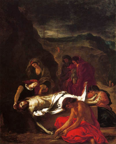 Eugene Delacroix - The Entombment of Christ