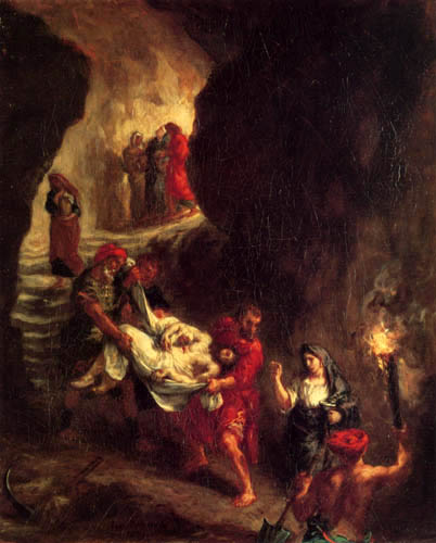 Eugene Delacroix - Grablegung Christi